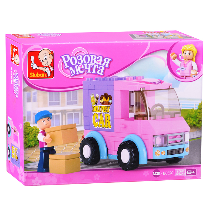 Конструктор М38-В0520 "Курьерская машина" (102 дет.) Конструктор М38-В0520 "Курьерская машина" (102 дет.)