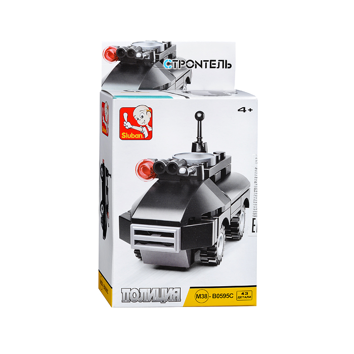 Конструктор М38-В0595C "Полиция" (43 дет.) Конструктор М38-В0595C "Полиция" (43 дет.)