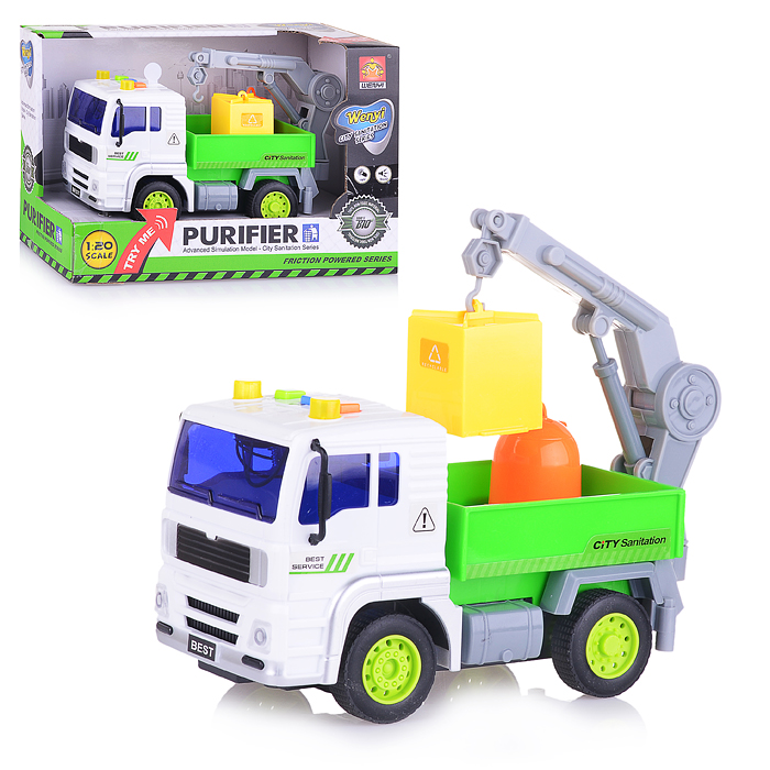 Машина WY521C "Спецтехника" 1:20 (свет, звук) на батарейках, в коробке