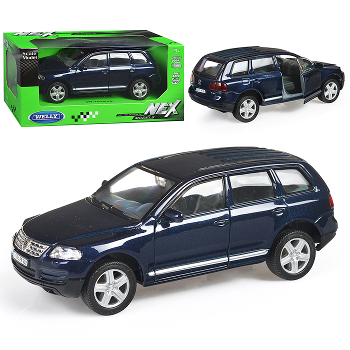 Машинка 1:31 Volkswagen Touareg, пруж. мех., цв. в асс. Машинка 1:31 Volkswagen Touareg, пруж. мех., цв. в асс.