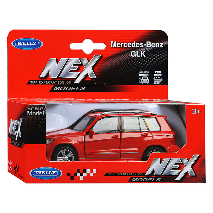 Фото к товару Машинка 1:38 Mercedeces-Benz GLK, пруж. мех., цвет в асс. Машинка 1:38 Mercedeces-Benz GLK, пруж. мех., цвет в асс.
