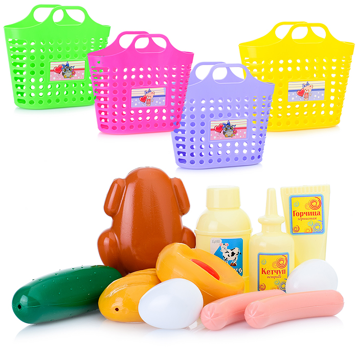 Игровой набор "Продуктовая корзинка" (12пр.) Игровой набор "Продуктовая корзинка" (12пр.)