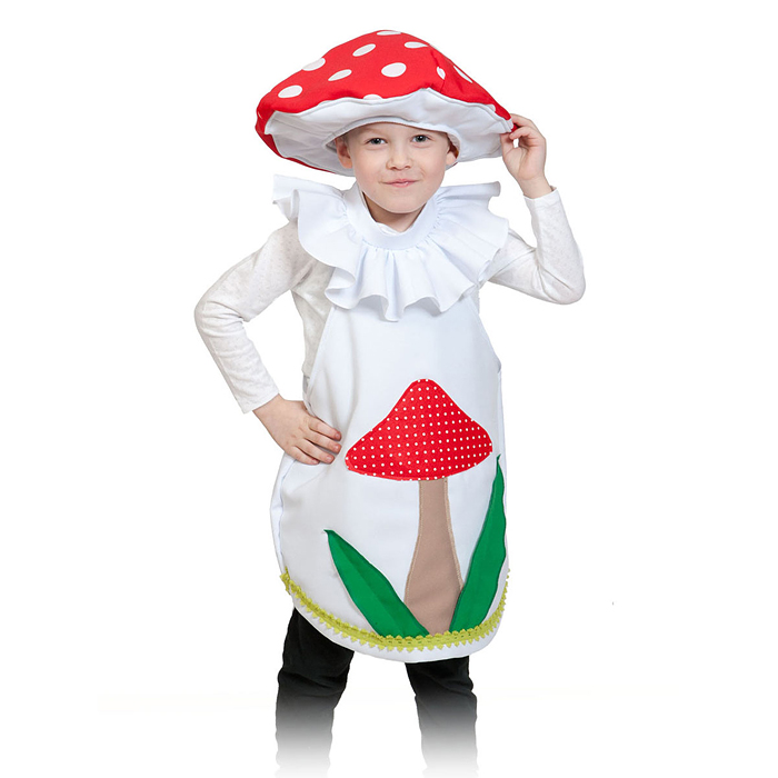Изделие швейное "Набор карнавальный "Мухомор" (без бороды) дет. (рост 98-128/4-7 лет) Изделие швейное "Набор карнавальный "Мухомор" (без бороды) дет. (рост 98-128/4-7 лет)