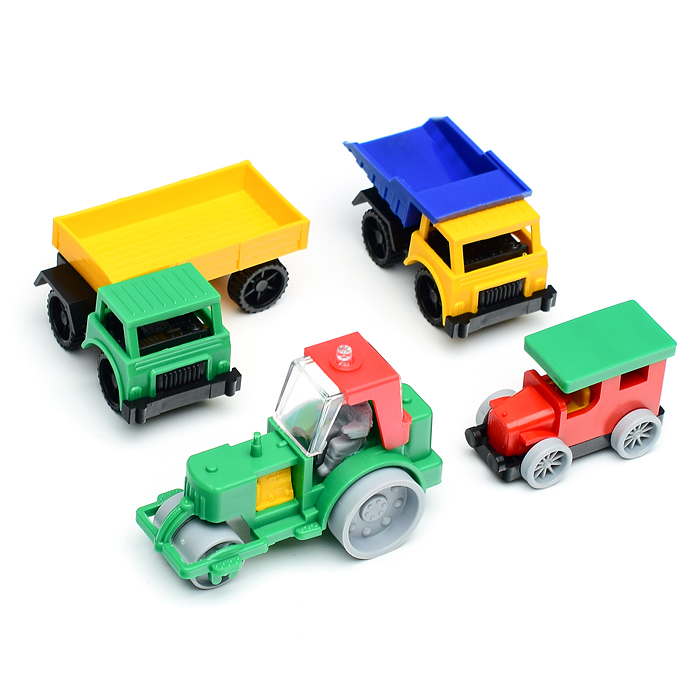 Фото к товару Набор Каток, самосвал, полуприцеп,фаэтон Набор Каток, самосвал, полуприцеп,фаэтон