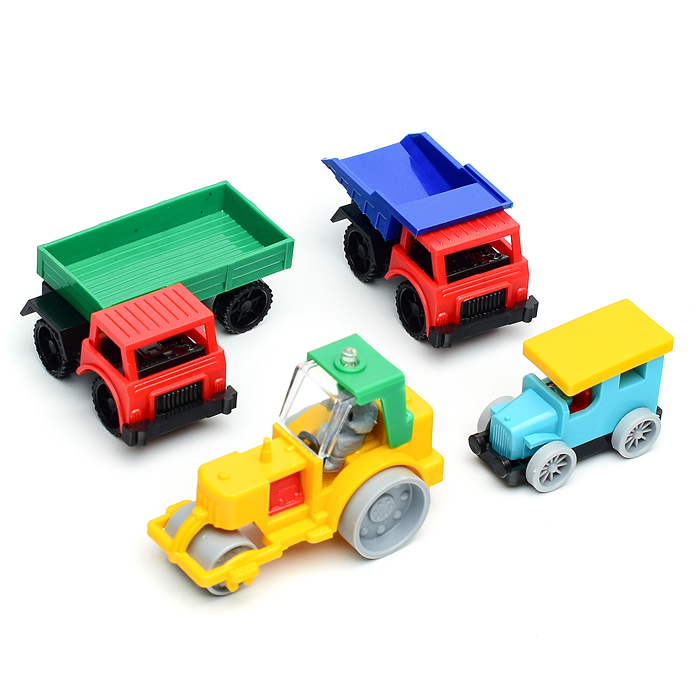 Фото к товару Набор Каток, самосвал, полуприцеп,фаэтон Набор Каток, самосвал, полуприцеп,фаэтон