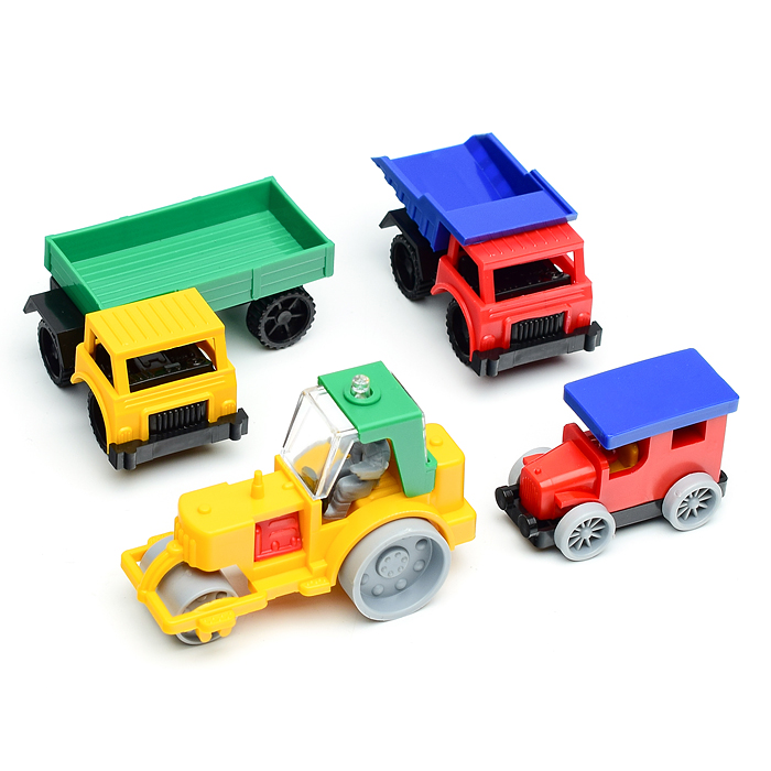 Фото к товару Набор Каток, самосвал, полуприцеп,фаэтон Набор Каток, самосвал, полуприцеп,фаэтон