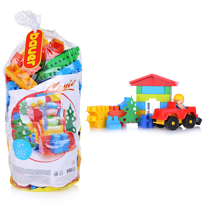 Конструктор 643 Classic 3+ в пакете, ПВХ 5 для мальчиков Конструктор 643 Classic 3+ в пакете, ПВХ 5 для мальчиков