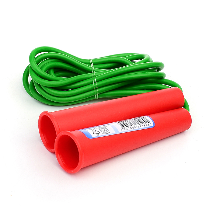 Фото к товару Скакалка 2,4 м, d шнура 4мм Скакалка 2,4 м, d шнура 4мм