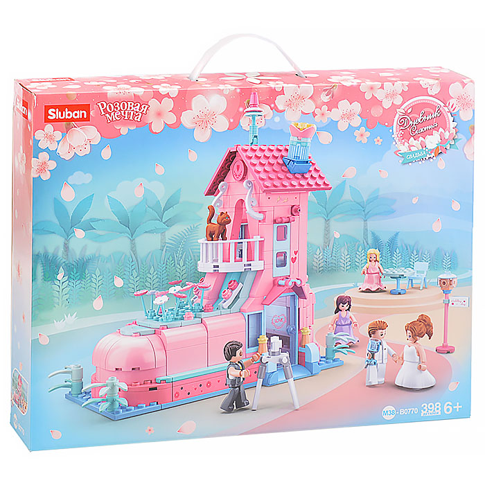 Конструктор M38-B0770 "Розовая мечта" (398 дет) Конструктор M38-B0770 "Розовая мечта" (398 дет)