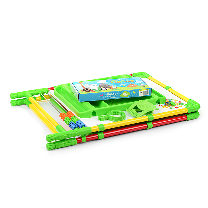 Фото к товару Мольберт «Доска знаний» двусторонний (желто-красный) Мольберт «Доска знаний» двусторонний (желто-красный)