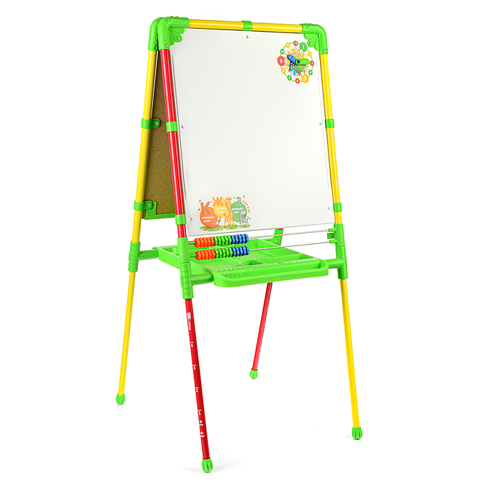 Фото к товару Мольберт «Доска знаний» двусторонний (желто-красный) Мольберт «Доска знаний» двусторонний (желто-красный)