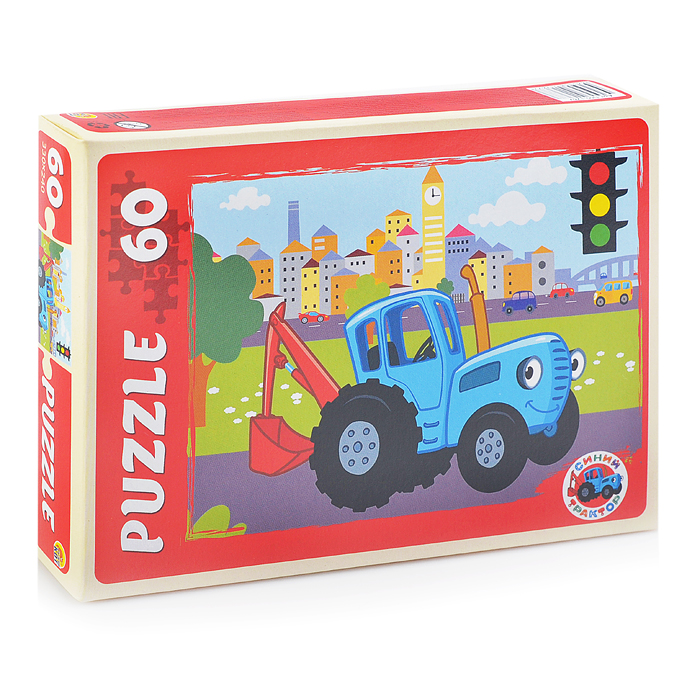 Пазлы 60 "Синий трактор" 