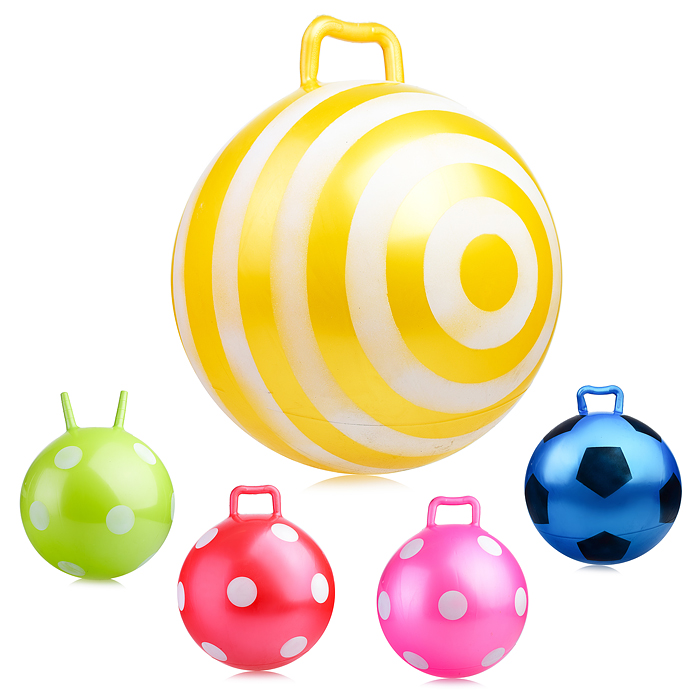 Мяч с ручкой 45 см U002485Y "Ассорти" в пакете Мяч с ручкой 45 см U002485Y "Ассорти" в пакете