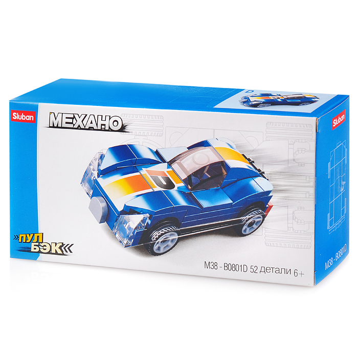 Конструктор M38-B0801D "Синяя авто" (52 дет.) Конструктор M38-B0801D "Синяя авто" (52 дет.)