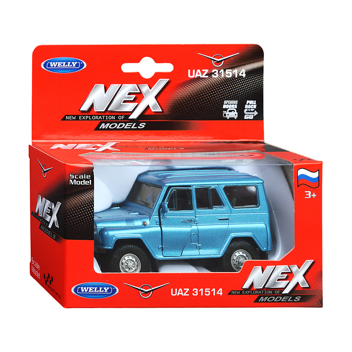 Фото к товару Машинка 1:38 УАЗ-31514, пруж. мех., цвет в асс. Машинка 1:38 УАЗ-31514, пруж. мех., цвет в асс.
