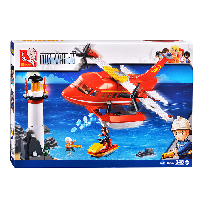 Конструктор М38-0629 "Пожарная бригада"(348 дет) Конструктор М38-0629 "Пожарная бригада"(348 дет)