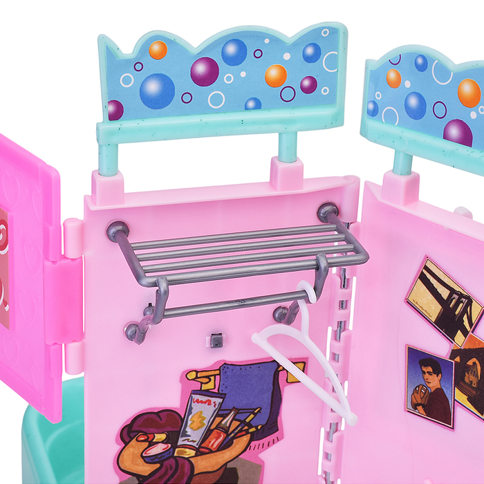 Фото к товару Набор мебели для кукол 21013 "Ванная комната" в коробке Набор мебели для кукол 21013 "Ванная комната" в коробке