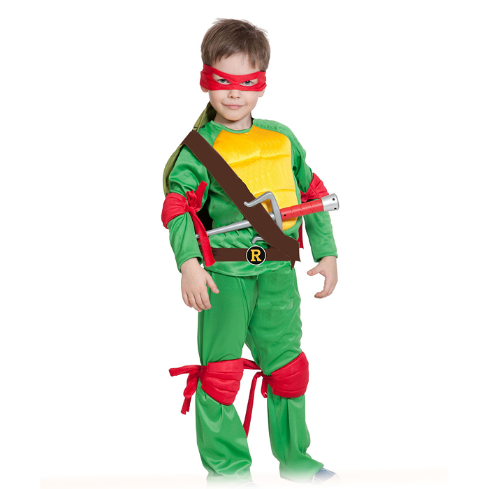 Изделие швейное "Набор карнавальный "Ниндзя Черепашка Раф" текстиль (рост 128-134) Изделие швейное "Набор карнавальный "Ниндзя Черепашка Раф" текстиль (рост 128-134)