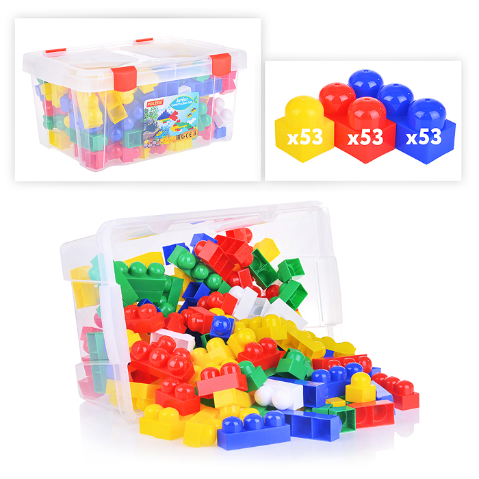 Конструктор "Юниор" (159 элементов) (в контейнере) Конструктор "Юниор" (159 элементов) (в контейнере)