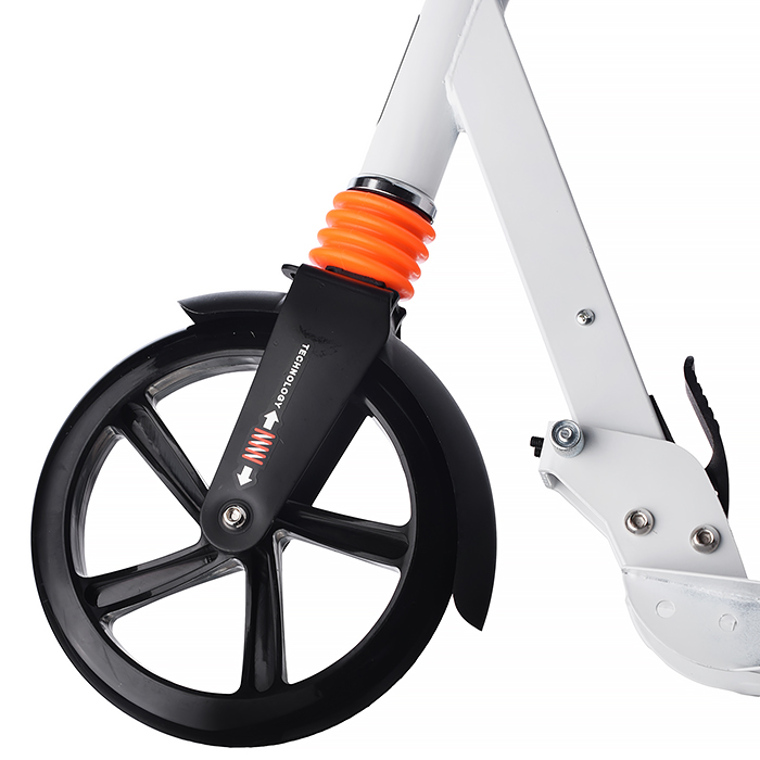 Фото к товару Самокат U040852Y 2-х кол., PU, белый, в коробке Самокат U040852Y 2-х кол., PU, белый, в коробке