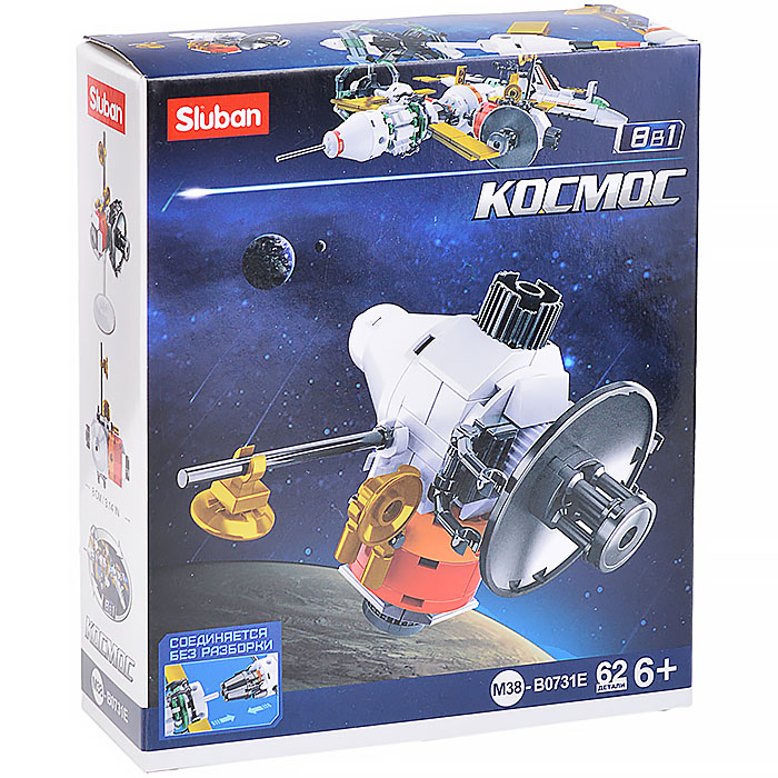 Конструктор M38-B0731E "Космос" (62 дет) Конструктор M38-B0731E "Космос" (62 дет)