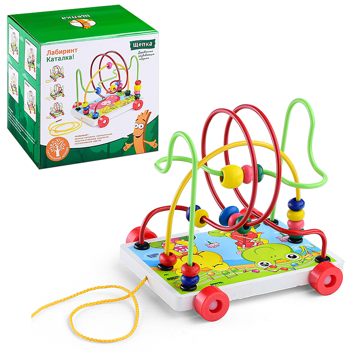 Лабиринт-каталка D0044-1 "Лягушка" вид 1 Лабиринт-каталка D0044-1 "Лягушка" вид 1