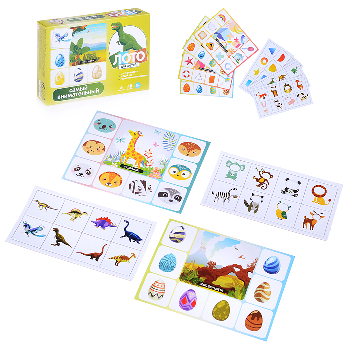 Лото детское "Самый внимательный" (малое) Лото детское "Самый внимательный" (малое)