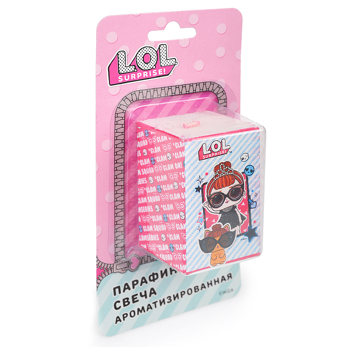 Аромасвеча (мятная в полоску) LOL. Аромасвеча (мятная в полоску) LOL.