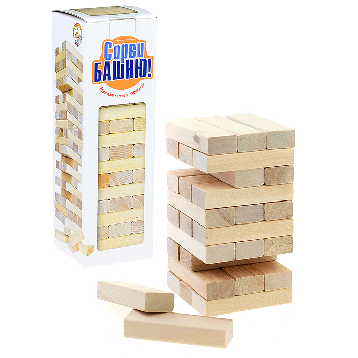 Падающая башня. Игра для детей и взрослых Падающая башня. Игра для детей и взрослых