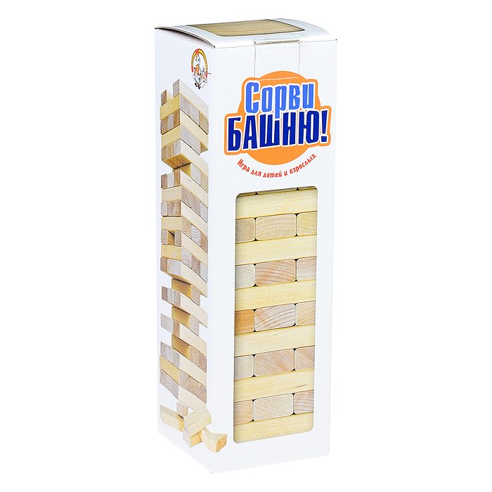 Фото к товару Падающая башня. Игра для детей и взрослых Падающая башня. Игра для детей и взрослых