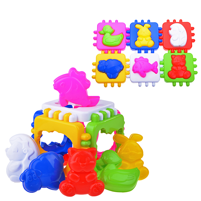 Логический куб "Весёлые зверята" Логический куб "Весёлые зверята"