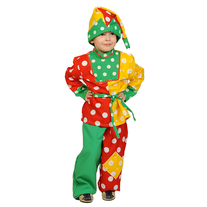 Изделие швейное "Набор карнавальный "Петрушка" текстиль дет. р-р S (рост 116-122) Изделие швейное "Набор карнавальный "Петрушка" текстиль дет. р-р S (рост 116-122)