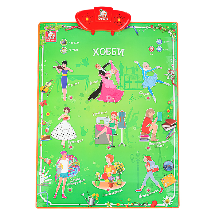 Фото к товару Эл. звуковой плакат, в ассортименте, коробке Эл. звуковой плакат, в ассортименте, коробке