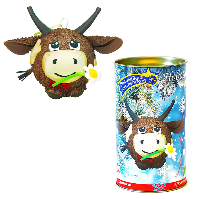 Набор для творчества Новогодний шар из фоамирана "Бычок" Набор для творчества Новогодний шар из фоамирана "Бычок"