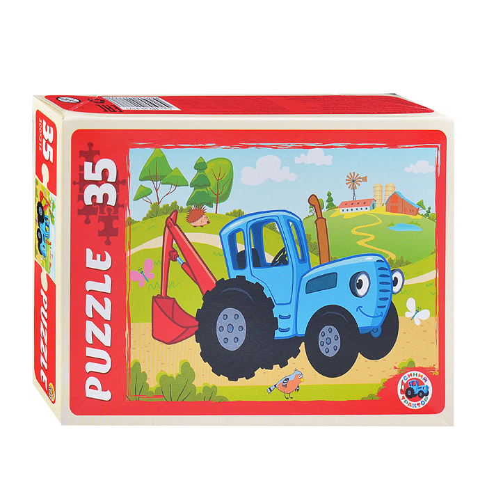 Макси-пазлы 35 "Синий трактор" №5 