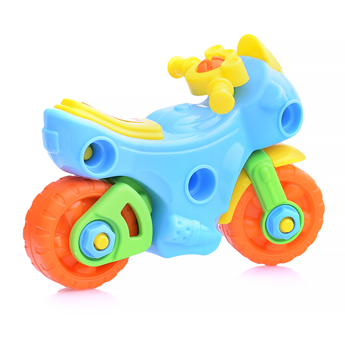 Фото к товару Конструктор-транспорт "Мотоцикл" (25 элементов) (в пакете) Конструктор-транспорт "Мотоцикл" (25 элементов) (в пакете)