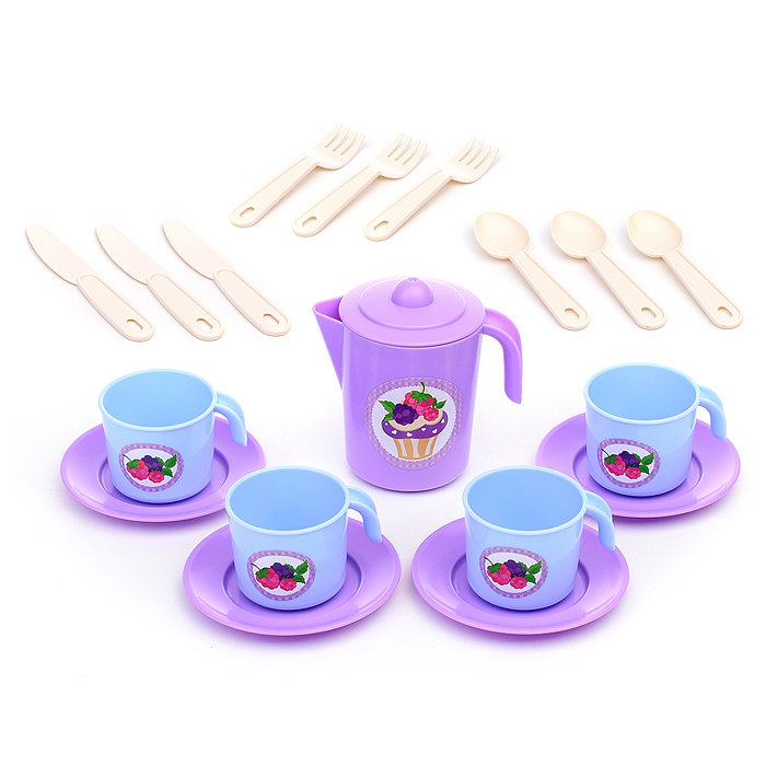 Фото к товару Набор детской посуды "Анюта" на 4 персоны (V1) (22 элемента) (в сеточке) Набор детской посуды "Анюта" на 4 персоны (V1) (22 элемента) (в сеточке)