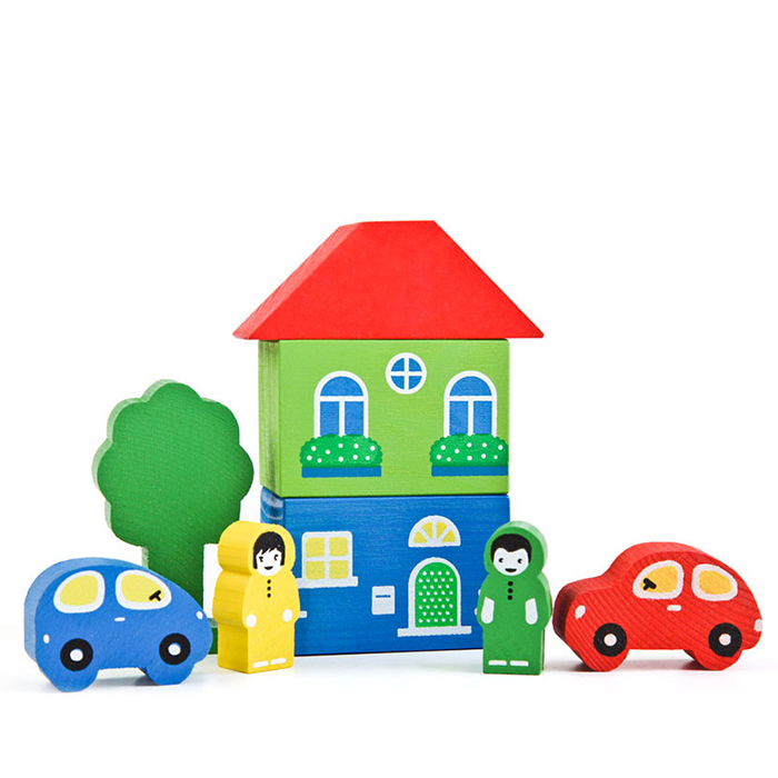 Конструктор "Цветной Городок" 8 дет. желтый Конструктор "Цветной Городок" 8 дет. желтый