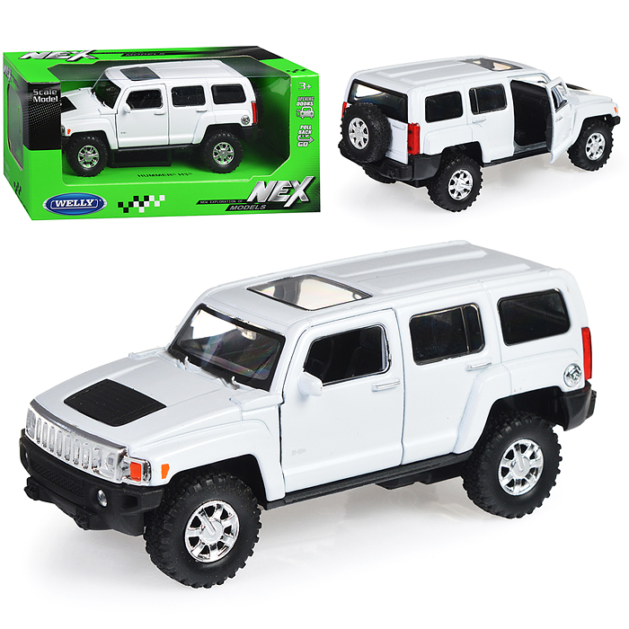 Машинка 1:36 Hummer H3, пруж. мех., цв. в асс. Машинка 1:36 Hummer H3, пруж. мех., цв. в асс.