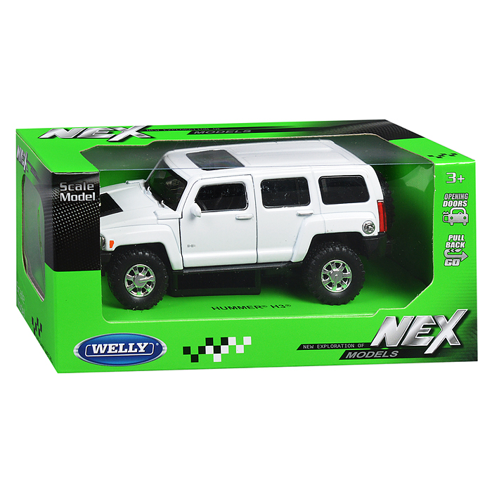 Фото к товару Машинка 1:36 Hummer H3, пруж. мех., цв. в асс. Машинка 1:36 Hummer H3, пруж. мех., цв. в асс.