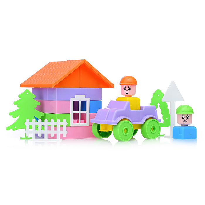 Фото к товару Конструктор "Строитель" (363 элем. в пакете) Конструктор "Строитель" (363 элем. в пакете)