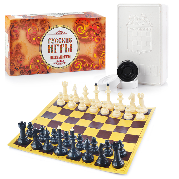Набор "Русские игры" (Шахматы, шашки) Набор "Русские игры" (Шахматы, шашки)