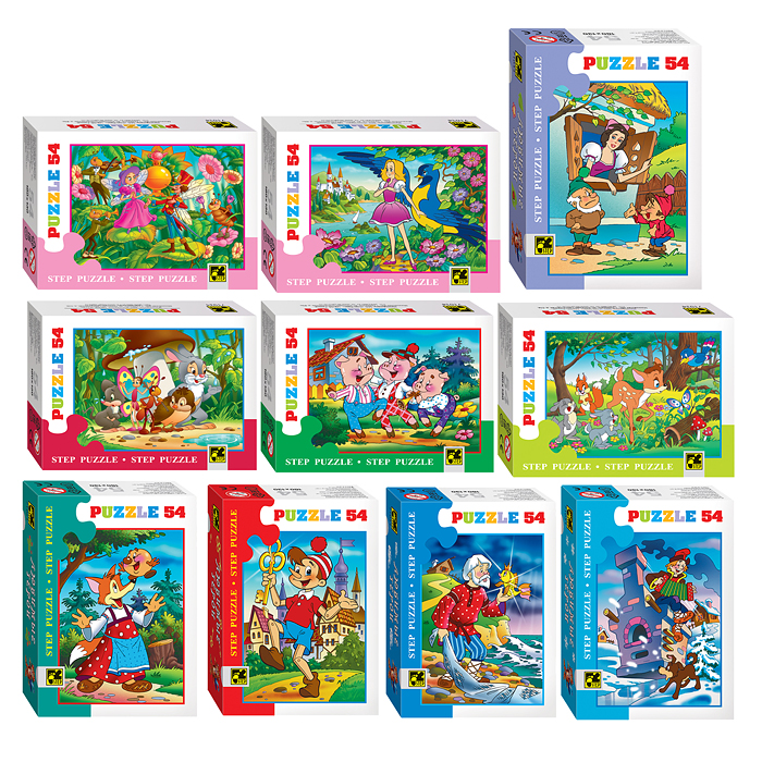 Пазлы 54 "Любимые герои - 2" Пазлы 54 "Любимые герои - 2"