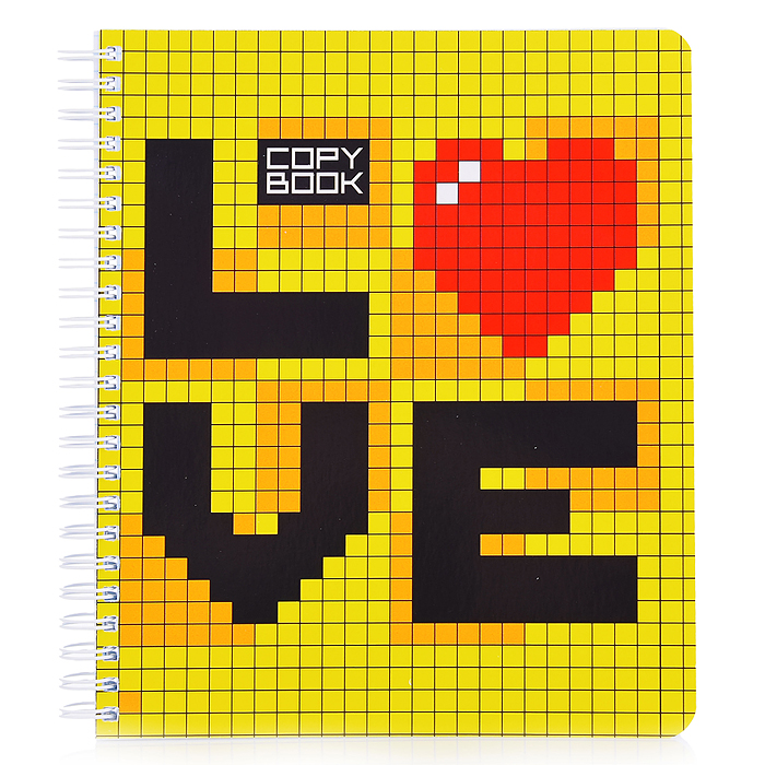 Фото к товару Тетрадь 96л. клетка А5 Гребень ML Перевертыш, пиксель стандарт Тетрадь 96л. клетка А5 Гребень ML Перевертыш, пиксель стандарт