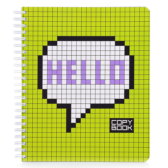 Фото к товару Тетрадь 96л. клетка А5 Гребень ML Перевертыш, пиксель стандарт Тетрадь 96л. клетка А5 Гребень ML Перевертыш, пиксель стандарт