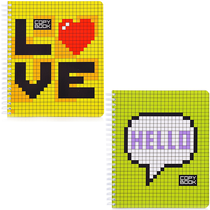 Фото к товару Тетрадь 96л. клетка А5 Гребень ML Перевертыш, пиксель стандарт Тетрадь 96л. клетка А5 Гребень ML Перевертыш, пиксель стандарт