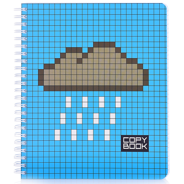 Фото к товару Тетрадь 96л. клетка А5 Гребень ML Перевертыш, пиксель стандарт Тетрадь 96л. клетка А5 Гребень ML Перевертыш, пиксель стандарт