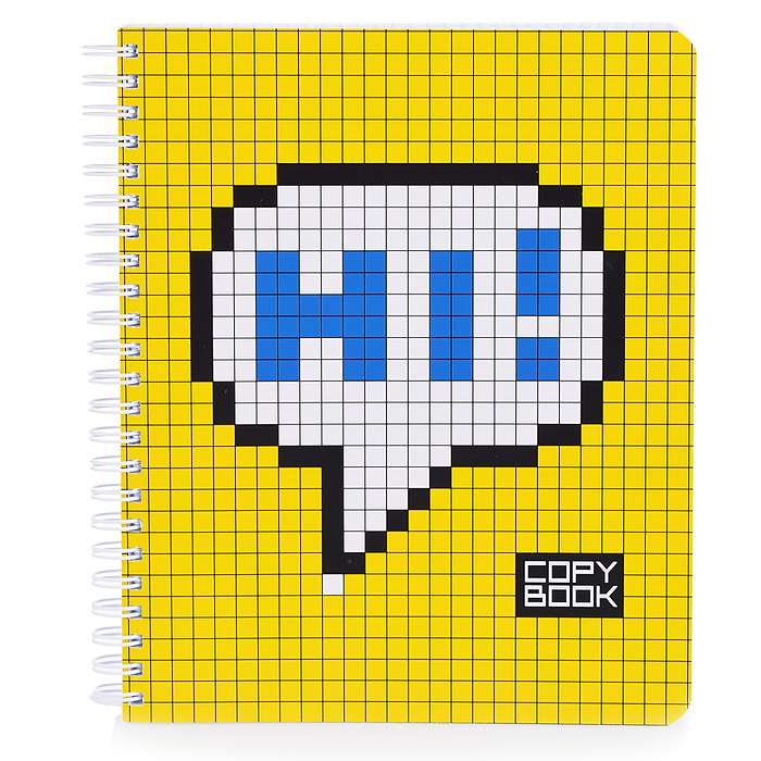 Фото к товару Тетрадь 96л. клетка А5 Гребень ML Перевертыш, пиксель стандарт Тетрадь 96л. клетка А5 Гребень ML Перевертыш, пиксель стандарт