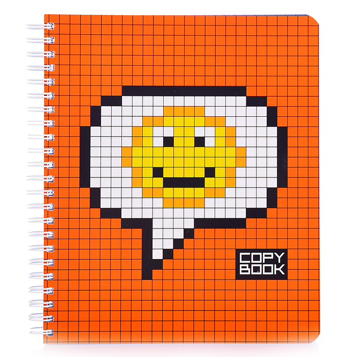 Фото к товару Тетрадь 96л. клетка А5 Гребень ML Перевертыш, пиксель стандарт Тетрадь 96л. клетка А5 Гребень ML Перевертыш, пиксель стандарт