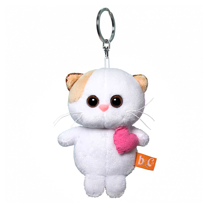 Брелок Кошка Ли Ли с розовым сердцем Брелок Кошка Ли Ли с розовым сердцем
